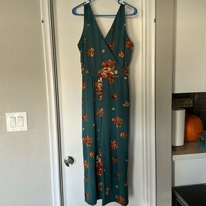 Floral fall romper jumper/jumpsuit